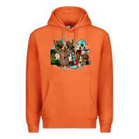 Carrot love wood slice ornament Premium Hoodie - JahusDesignShop