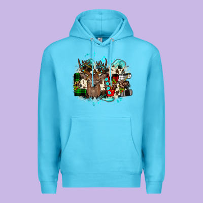 Love Wood Slice Ornament Premium Hoodie Designed By Jahusdesignshop