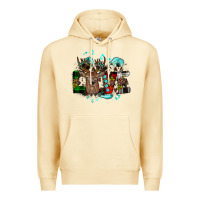 Pina Colada love wood slice ornament Premium Hoodie - JahusDesignShop