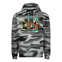 Slate Camo love wood slice ornament Premium Hoodie - JahusDesignShop