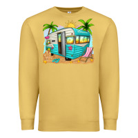 Antique Gold summer caravan Premium Sweatshirt - texasbilliewilder