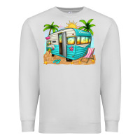 Dove Grey summer caravan Premium Sweatshirt - texasbilliewilder