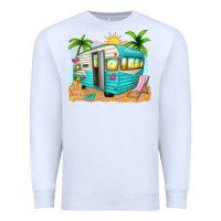 White summer caravan Premium Sweatshirt - texasbilliewilder