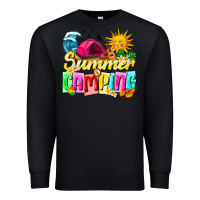 Black summer camping Premium Sweatshirt - texasbilliewilder
