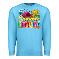 Ocean Blue summer camping Premium Sweatshirt - texasbilliewilder
