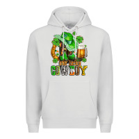 Dove Grey one lucky  cowboy with hat and boots Premium Hoodie - AdoDesignShop