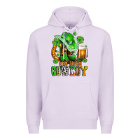 Lilac one lucky  cowboy with hat and boots Premium Hoodie - AdoDesignShop