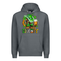 Rock one lucky  cowboy with hat and boots Premium Hoodie - AdoDesignShop