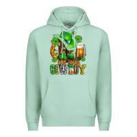 Seafoam one lucky  cowboy with hat and boots Premium Hoodie - AdoDesignShop