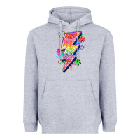 Heather Grey lightning bolt autism Heavyweight Hoodie - Zillion Design Studio