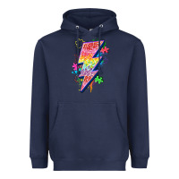 Navy lightning bolt autism Heavyweight Hoodie - Zillion Design Studio
