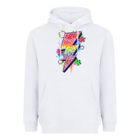 White lightning bolt autism Heavyweight Hoodie - Zillion Design Studio
