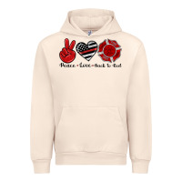 Sandshell peace love back to red Urban Hoodie - Artiststas