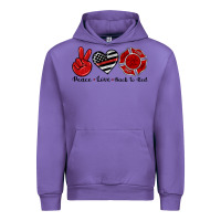 Tulip peace love back to red Urban Hoodie - Artiststas