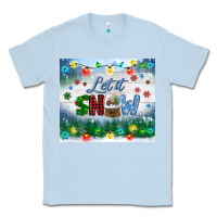 Dusty Blue let it snow tumbler Classic Tee - BundleAndBundleShop