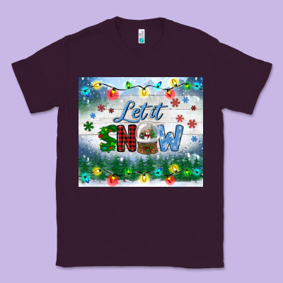 Let It Snow Tumbler Classic Tee Designed By Bundleandbundleshop