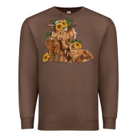 Chestnut highland cow family Premium Sweatshirt - RanaPortraitStore