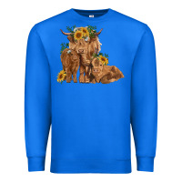 True Royal highland cow family Premium Sweatshirt - RanaPortraitStore