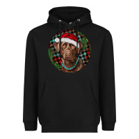 Black Labrador Retriever Christmas Heavyweight Hoodie - RanaPortraitStore