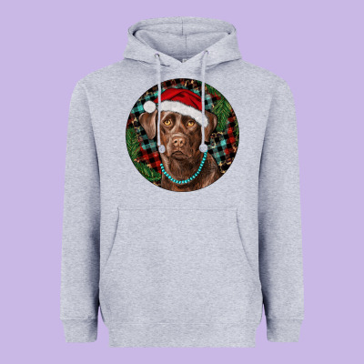 Heavyweight Hoodie Labrador Retriever Christmas