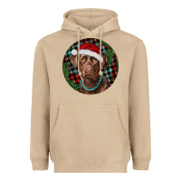 Mushroom Labrador Retriever Christmas Heavyweight Hoodie - RanaPortraitStore
