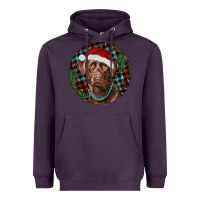 Plum Labrador Retriever Christmas Heavyweight Hoodie - RanaPortraitStore