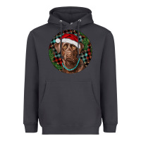 Smoke Labrador Retriever Christmas Heavyweight Hoodie - RanaPortraitStore
