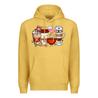 Antique Gold Nurse Coffee Cups Premium Hoodie - Artiststas