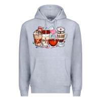Heather Grey Nurse Coffee Cups Premium Hoodie - Artiststas