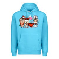 Ocean Blue Nurse Coffee Cups Premium Hoodie - Artiststas