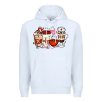 White Nurse Coffee Cups Premium Hoodie - Artiststas