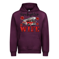 Mauve Wine firefighter wife Urban Hoodie - Artiststas