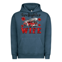 Pigment Midnight Navy firefighter wife Urban Hoodie - Artiststas