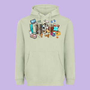 I Hook It Up Sewing Heavyweight Hoodie Designed By Zillion Design Studio