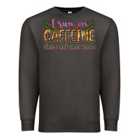 Smoke i run on caffeine chaos and cuss words Premium Sweatshirt - Zillion Design Studio