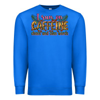 True Royal i run on caffeine chaos and cuss words Premium Sweatshirt - Zillion Design Studio