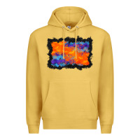 Antique Gold halloween bat background Premium Hoodie - BundleAndBundleShop