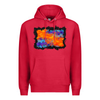 Cardinal halloween bat background Premium Hoodie - BundleAndBundleShop