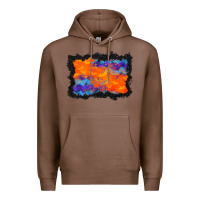 Chestnut halloween bat background Premium Hoodie - BundleAndBundleShop