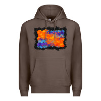 Coffee halloween bat background Premium Hoodie - BundleAndBundleShop