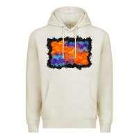 Oatmeal Heather halloween bat background Premium Hoodie - BundleAndBundleShop