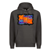 Smoke halloween bat background Premium Hoodie - BundleAndBundleShop