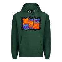 Sports Green halloween bat background Premium Hoodie - BundleAndBundleShop