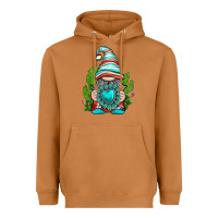 Meerkat western gnome with turquoise gemstone Heavyweight Hoodie - texasbilliewilder