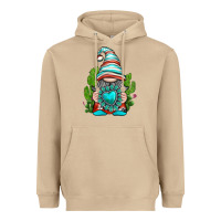 Mushroom western gnome with turquoise gemstone Heavyweight Hoodie - texasbilliewilder