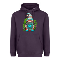 Plum western gnome with turquoise gemstone Heavyweight Hoodie - texasbilliewilder