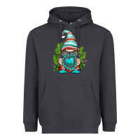 Western Gnome With Turquoise Gemstone Heavyweight Hoodie | Teevron