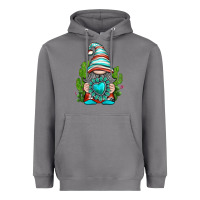 Storm western gnome with turquoise gemstone Heavyweight Hoodie - texasbilliewilder