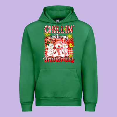 Chillin  With My Red Snowmies Urban Hoodie Designed By Adodesignshop