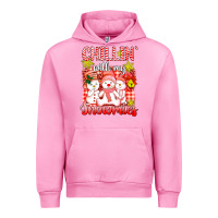 Fuchsia Pink chillin  with my red snowmies Urban Hoodie - AdoDesignShop